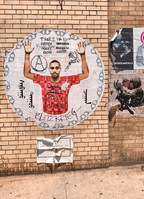 Bushwick Street Art. Protest Mural
