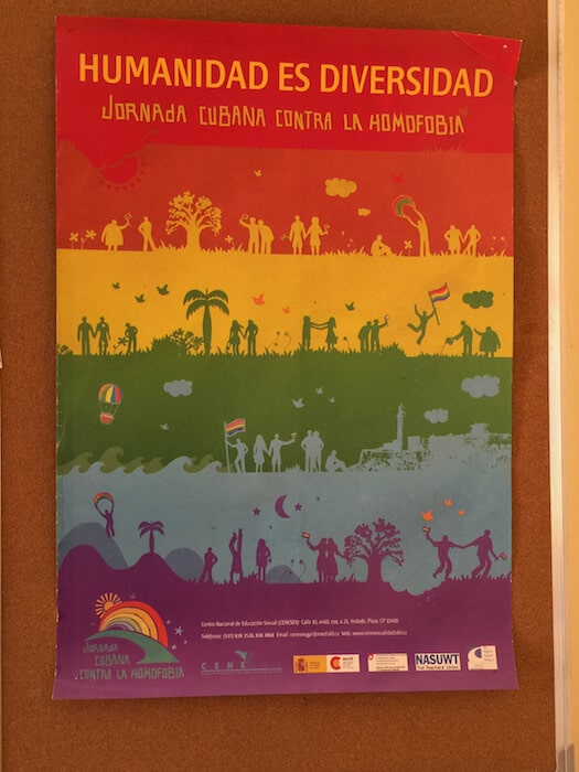 Cuba Itinerary CENESEX anti-homophobia ad