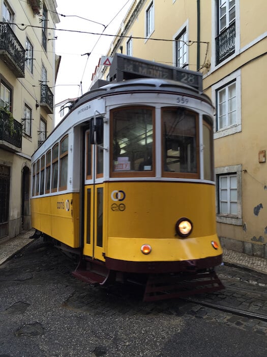 Lisbon Tram 28 Turning the Corner