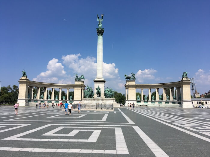 Heroes' Square. Best of Budapest 4 Day Itinerary