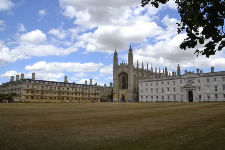 Kings College Chapel. View from Cambridge River Punting