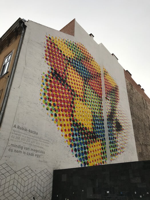 Rubic's Cube Street Art. Best of Budapest 4 Day Itinerary