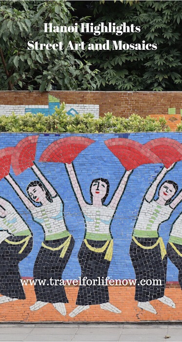 Hanoi has the longest mosaic in the world. 6.5 Kilometers (4 miles). Murals with Optical Illusions. Hanoi Highlights. Street Art, Murals & Mosaics. #travelforlifenow #visithanoi #streetart