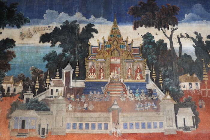 Mural at Royal Palace. Phnom Penh Itinerary for 5 Days in Cambodia & Best Getaway from Singapore