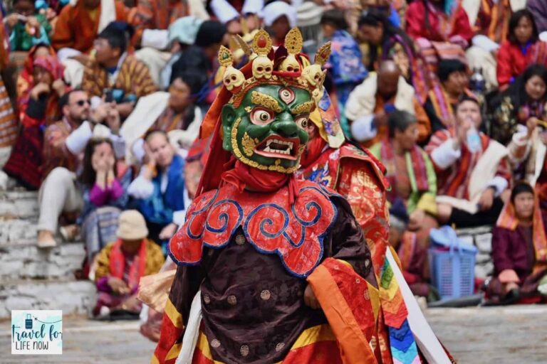 Masked Dancer at the Paro Festival in Bhutan