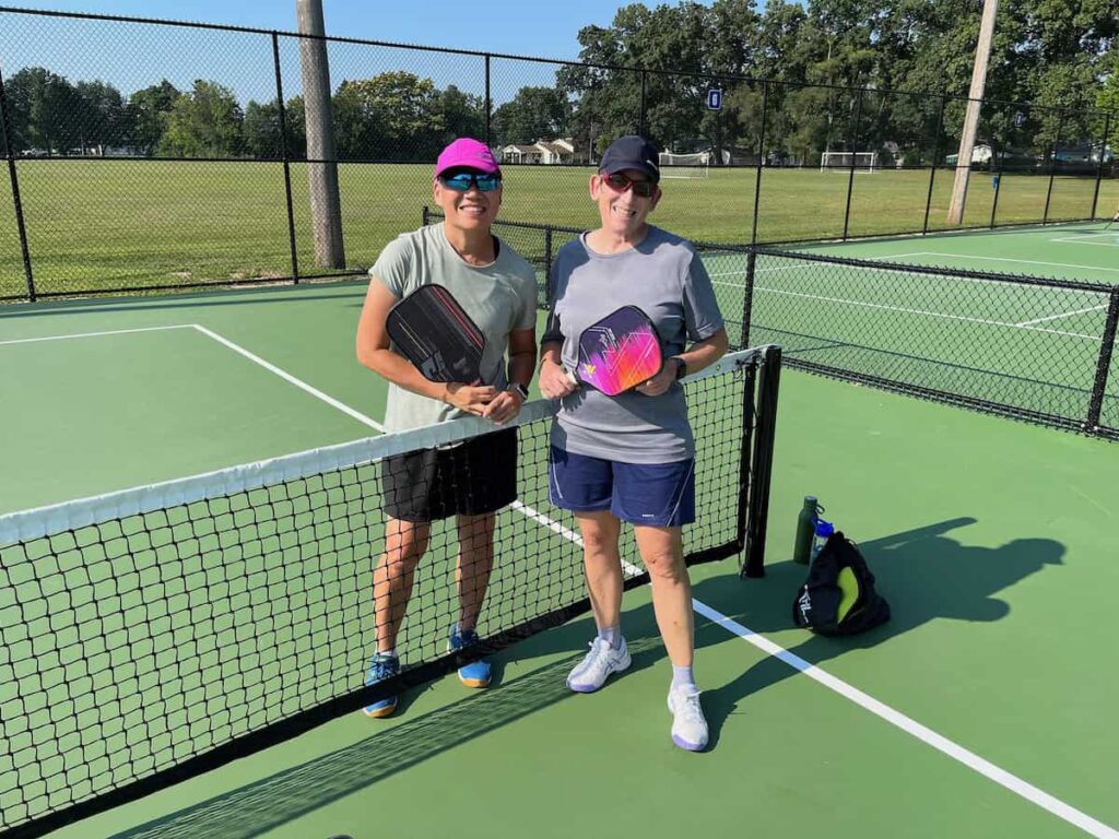 Sue & Reggie Playing Pickleball in South Bend, Indiana