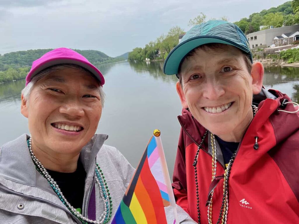 Sue & Reggie at New Hope, PA, USA Gay Pride