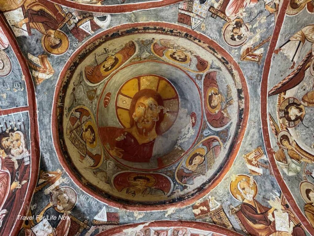 Fresco of a religious figure painted 900+ years ago